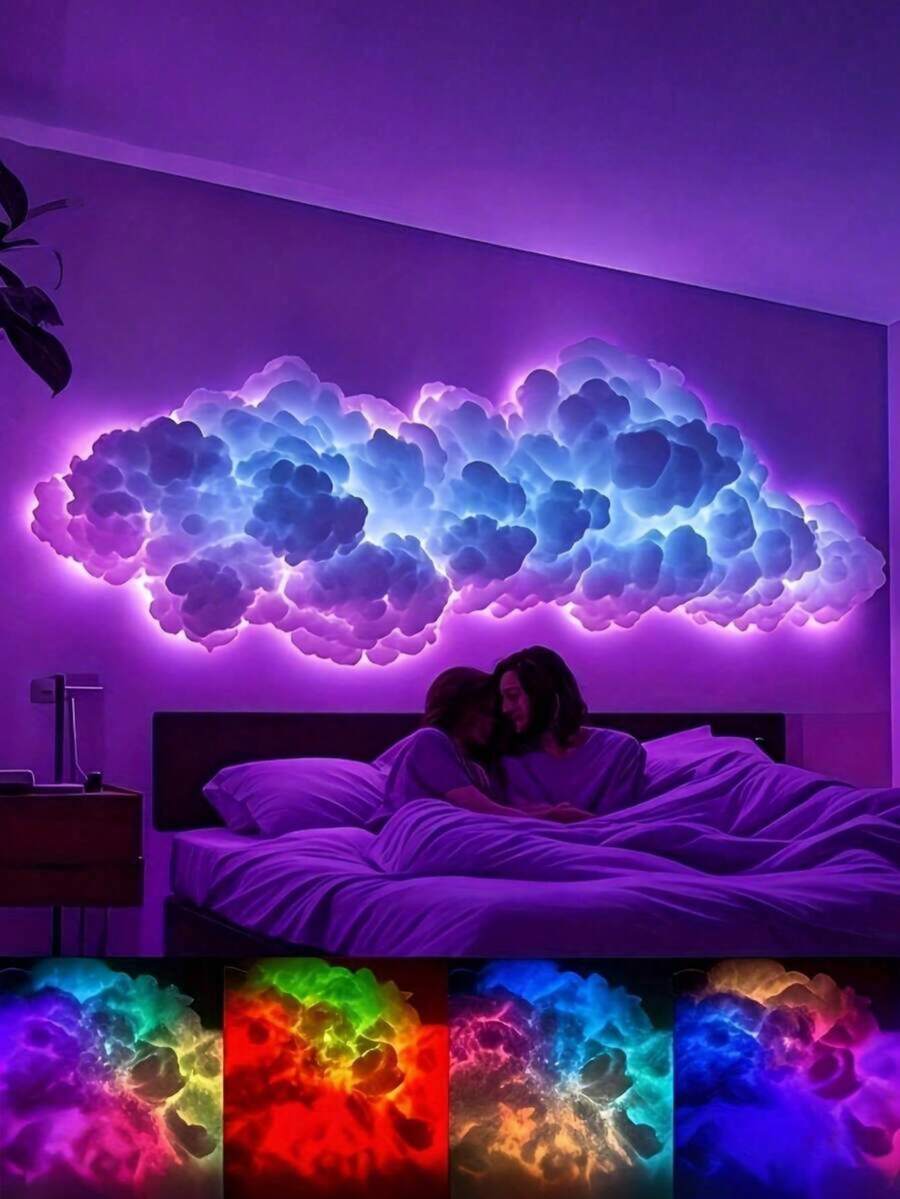 Wall Mounted Large Cloud Shaped Lamp