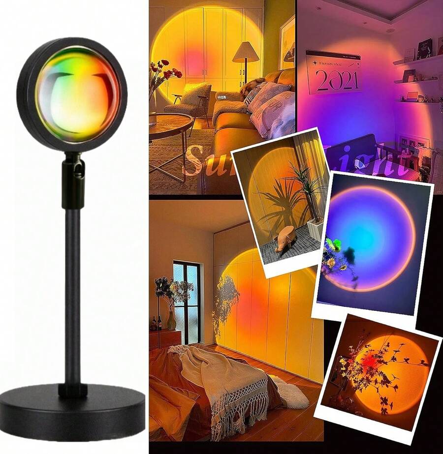 Multicolor Sunset Lamp with Remote & App Control
