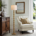 BOBOMOMO 62" Rustic Floor Lamp for Living Room, Retro Farmhouse Floor Lamp Rotary Switch, Resin Standing Lamp for Living Room, Corner, Dining Room, Bedroom, House