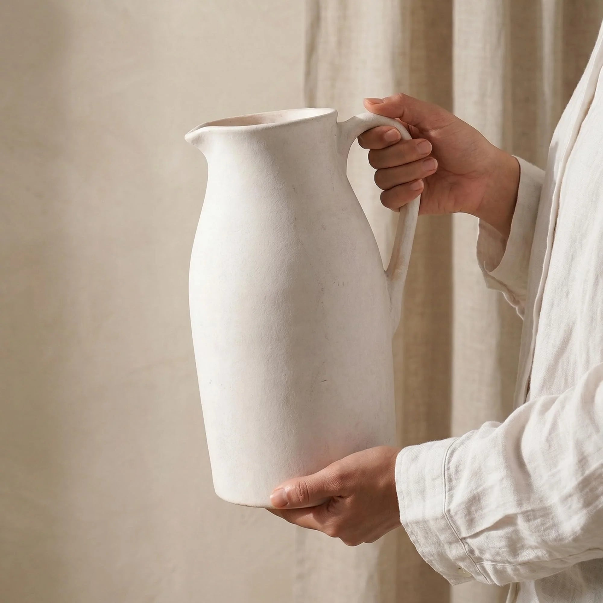Ceramic Flower Vase with Handles