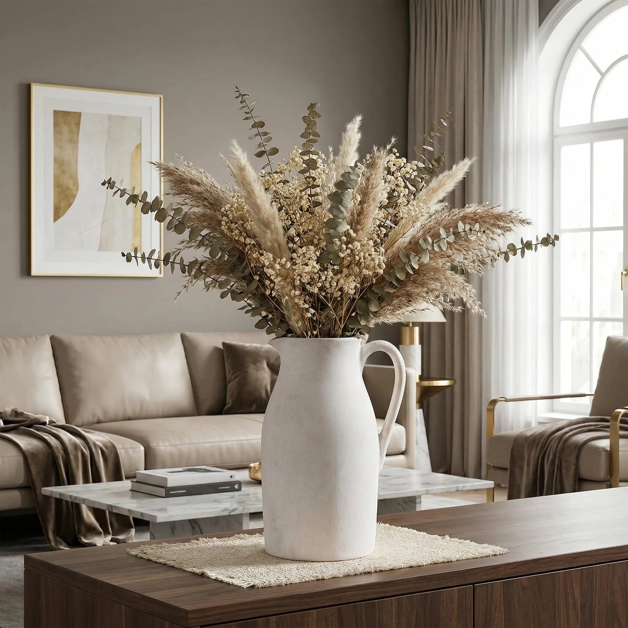 Ceramic Flower Vase with Handles