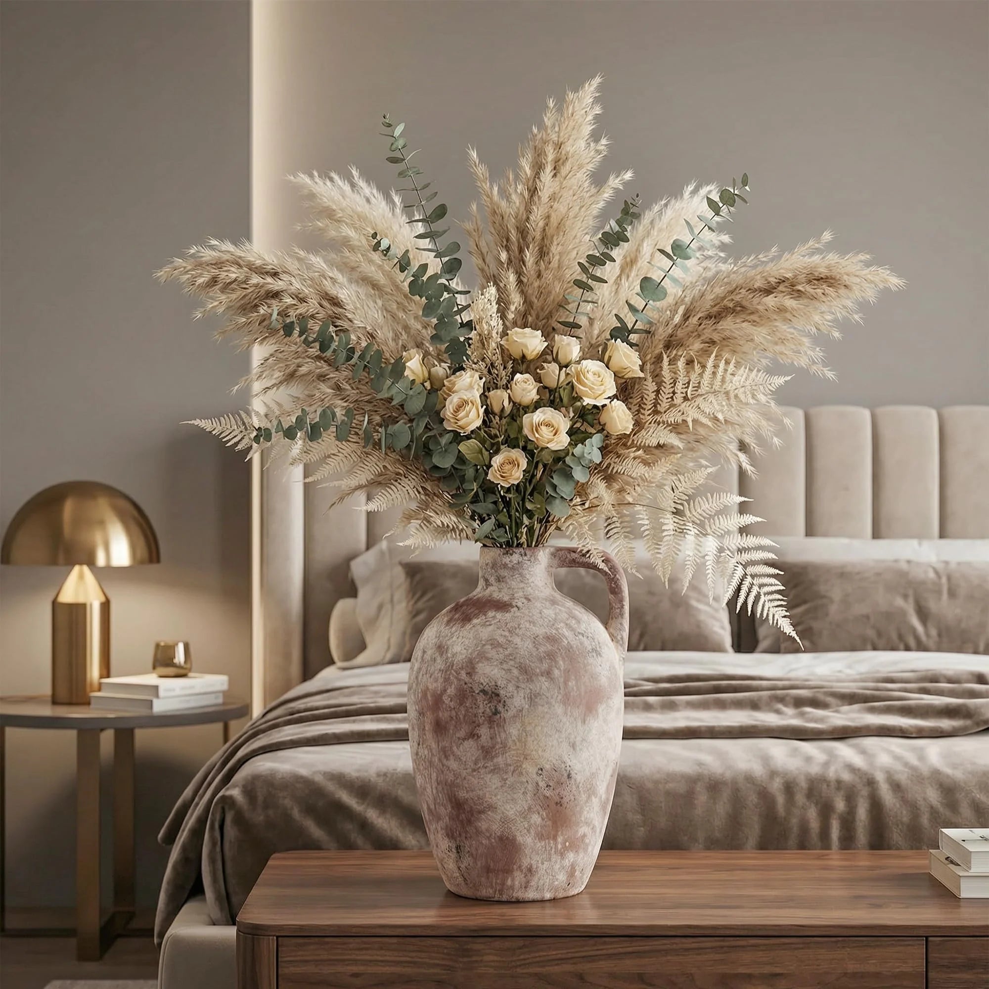 Ceramic Flower Vase with Handles
