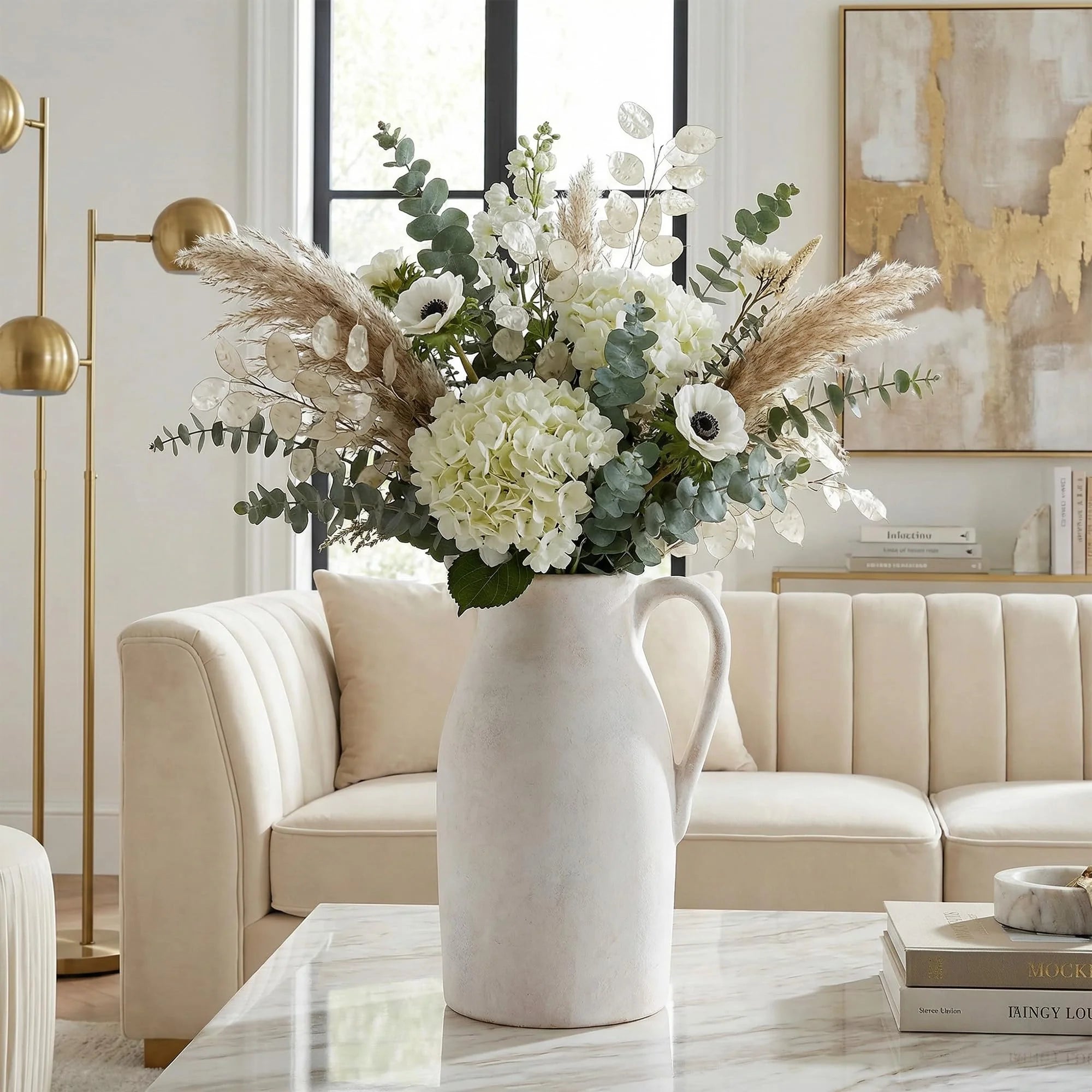 Ceramic Flower Vase with Handles