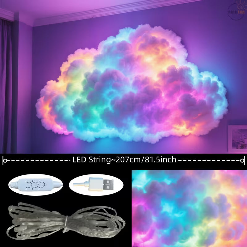 DIY 3D Cloud Light – RGBIC Thunder Cloud Lamp